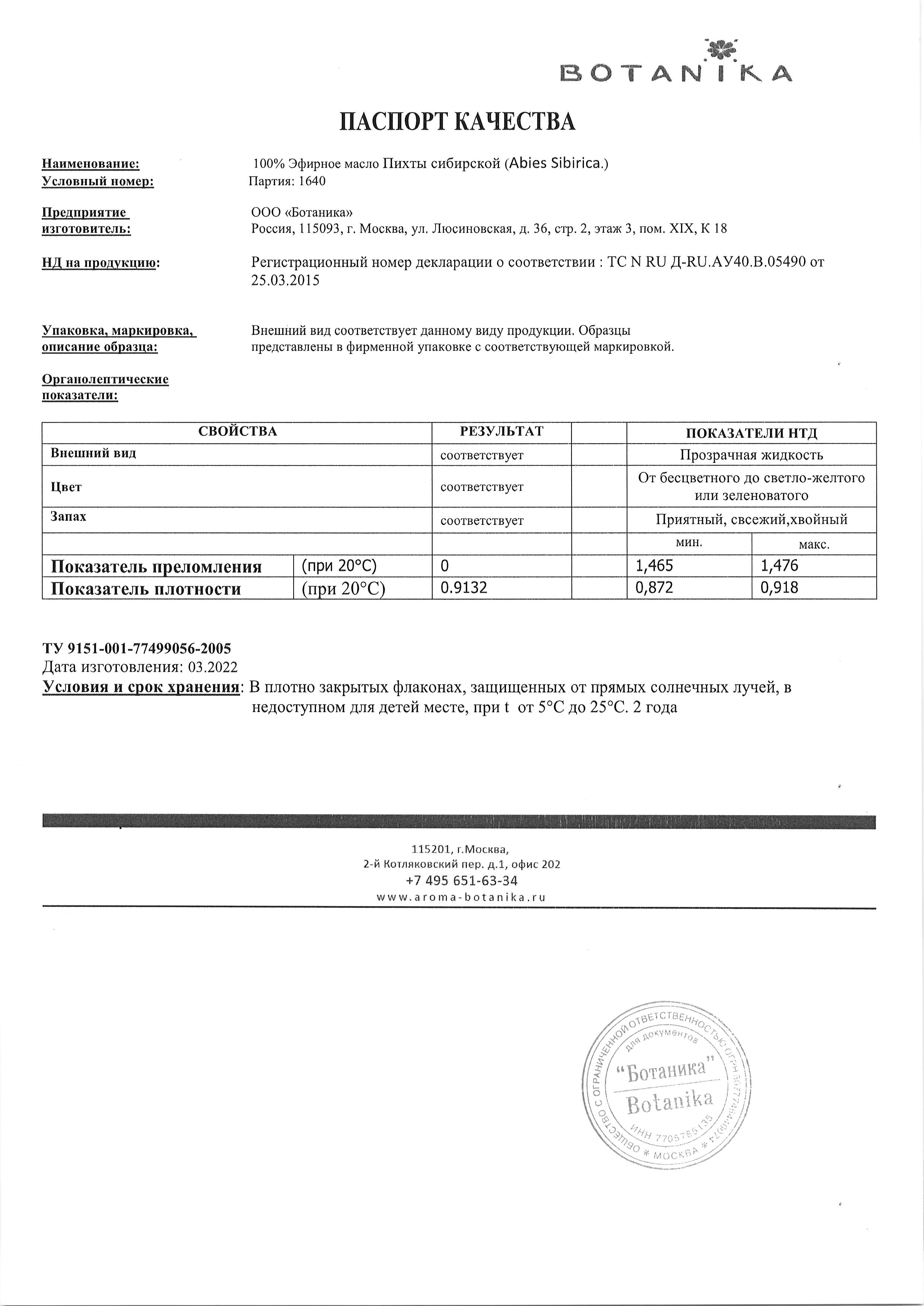 Паспорт №032022